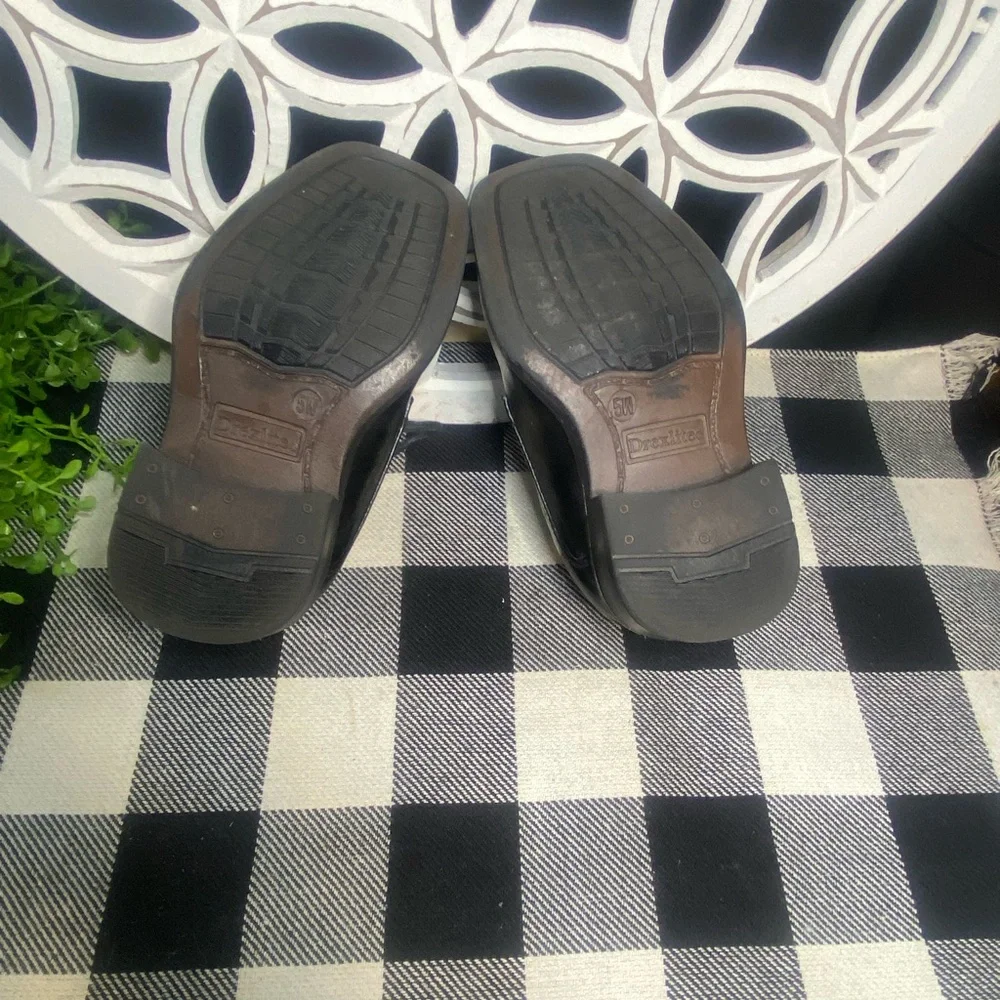 Kids Drexlite Classic Black Lace-Up Dress‎ Shoes